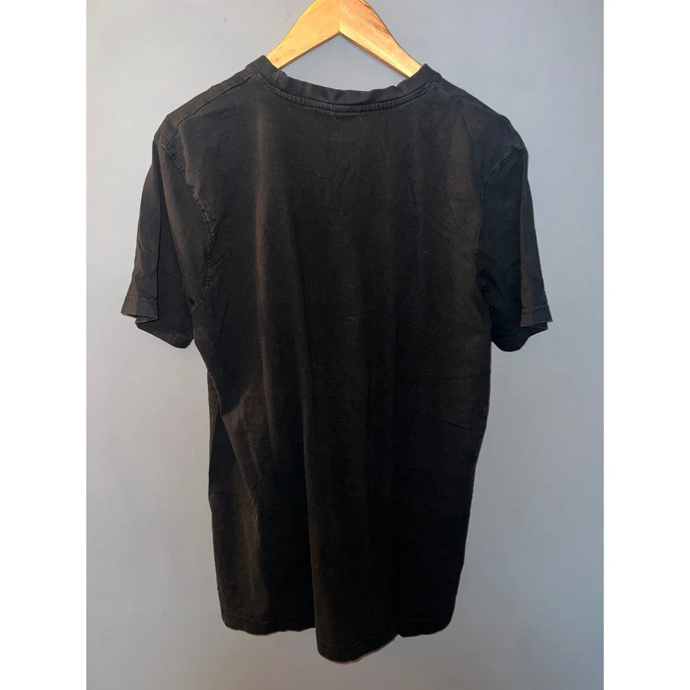 Manchester United Graphic T-Shirt‎ Mens Large Black Soccer Football Club Crest L